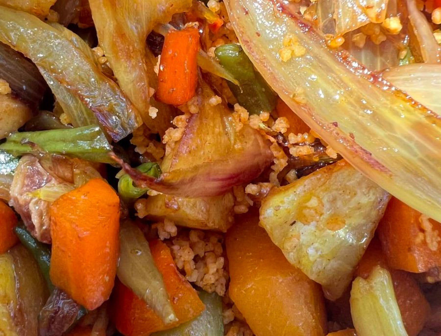 recette couscous marocain et petits légumes